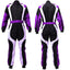 Black / White / Violet Go-Kart Car Driver Racing Costume Riches Hue