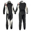 Black and White Go-Kart Driver Racing Costume Riches Hue