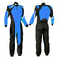 Plain Black & Blue Go Kart Racing Suit Riches Hue