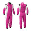 Pink and White Go-Kart Driver Racing Costume Riches Hue
