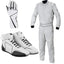 White Kart Racing Suit, Racing Gloves & Racing Shoes - Speedxgear