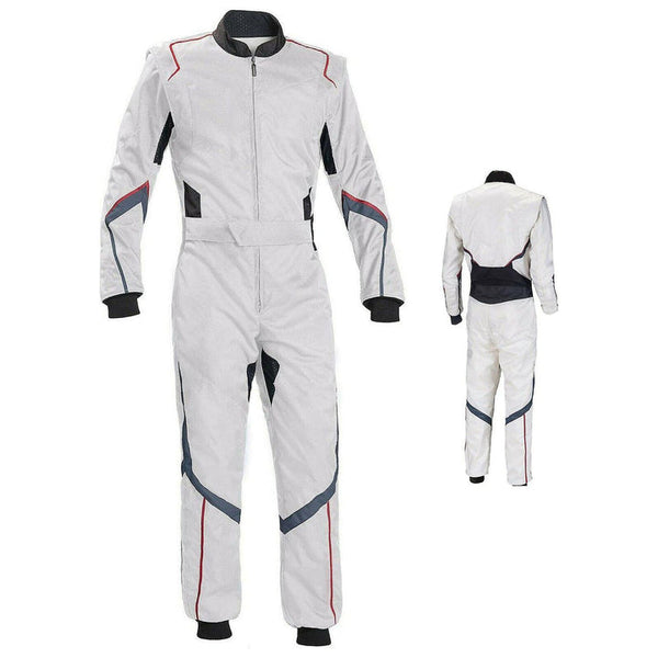 Plain White Go Kart Racing Outfit Riches Hue