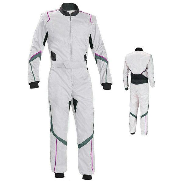 White Karting Driver Racewear Riches Hue