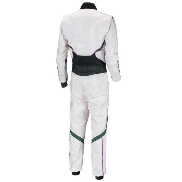White Karting Driver Racewear Riches Hue