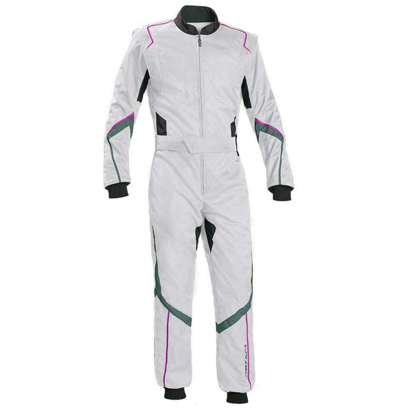 White Karting Driver Racewear Riches Hue
