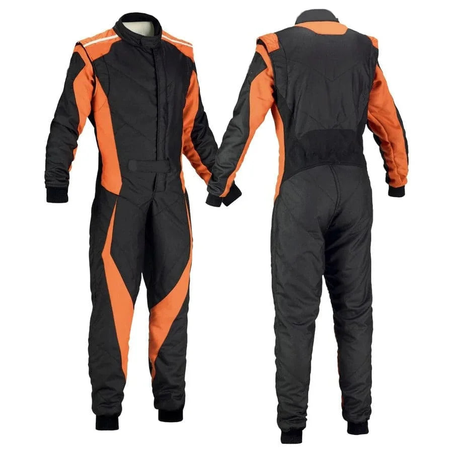 Black and Orange Go-Kart Driver Racing Suit Riches Hue Main image