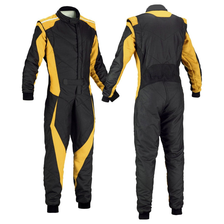 Go-Kart Racing Cordura One Piece suit - Black / Gold Riches Hue