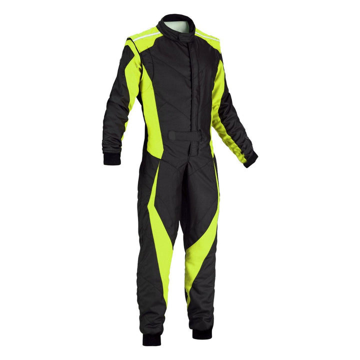 Go-Kart Race Cordura One Piece suit - Black / Green Riches Hue