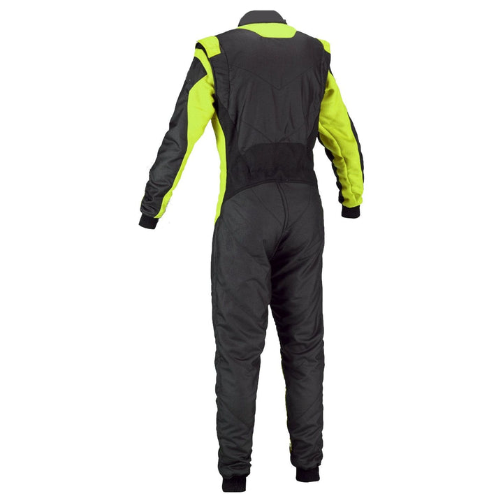 Go-Kart Race Cordura One Piece suit - Black / Green Riches Hue