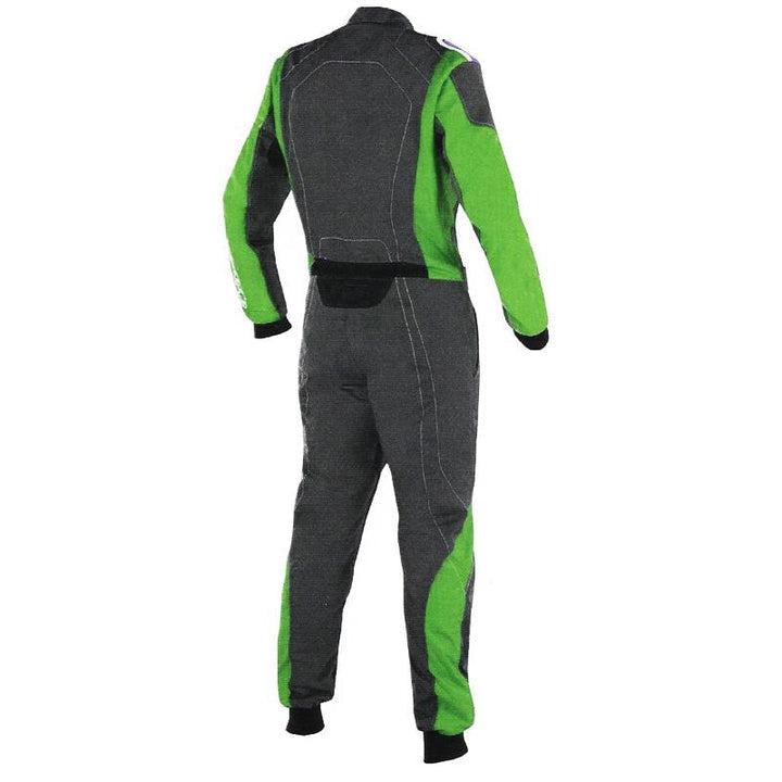 Black / Green Racing Suit For Go-Kart Race Riches Hue