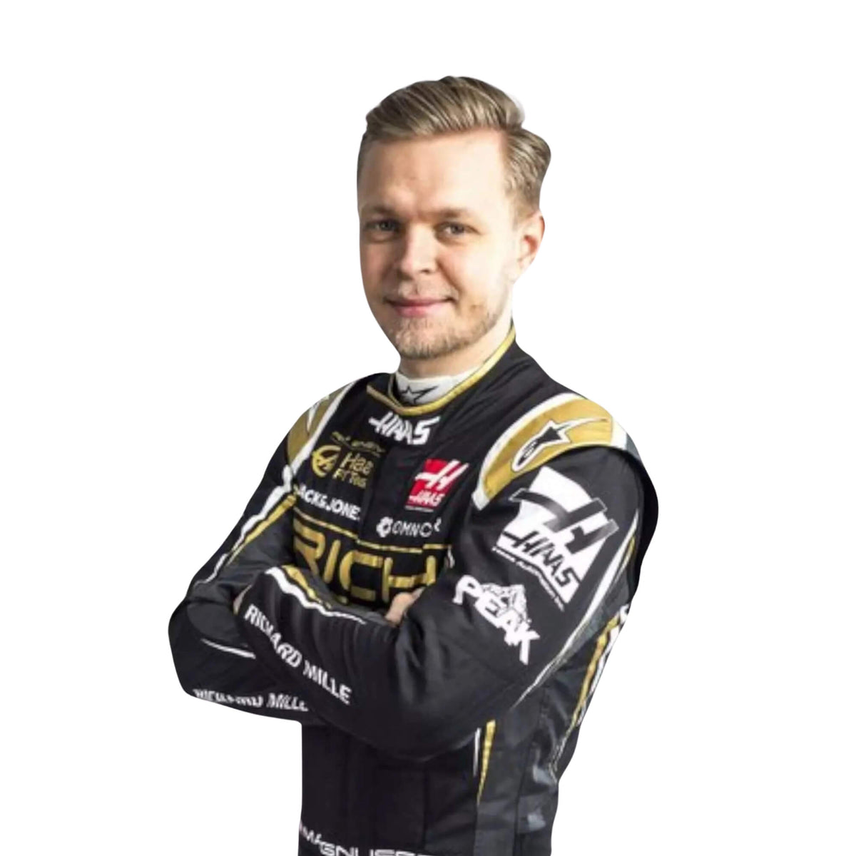 Kevin Magnussen 2019 Brazilian GP F1 suit – front side view highlighting a sleek, performance-driven design Main image