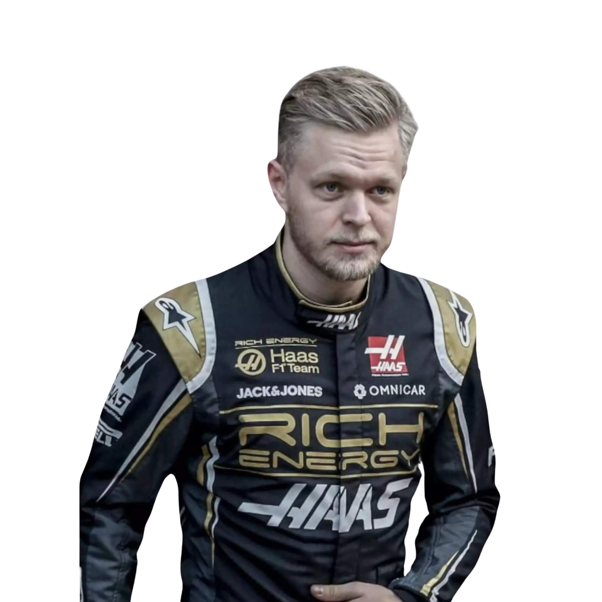 2019 Kevin Magnussen Brazilian GP F1 Racing Suit Secondary image