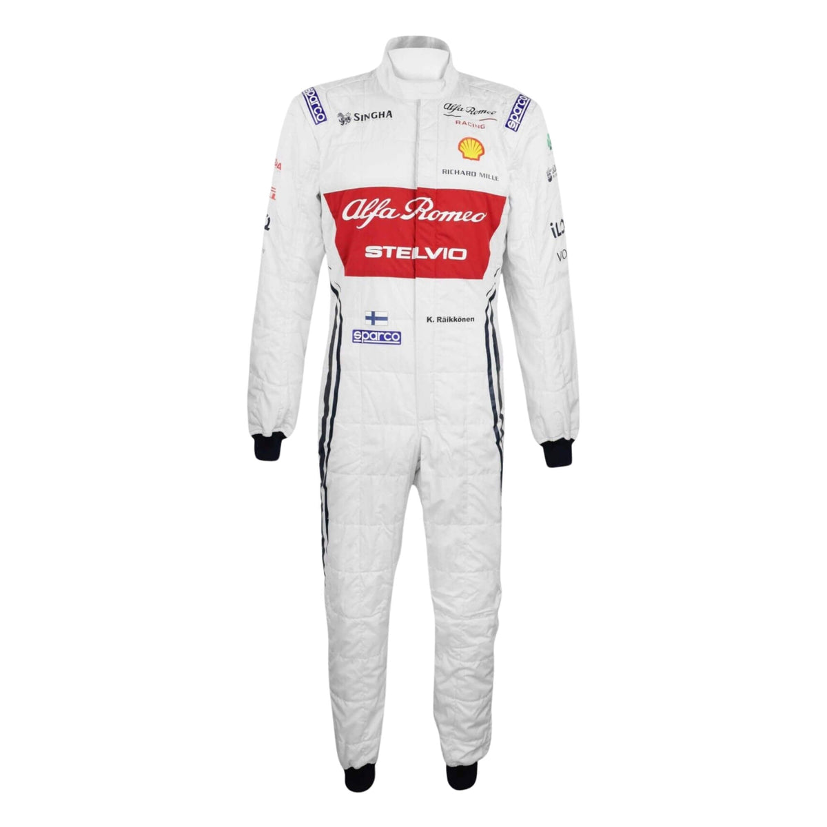 Kimi Räikkönen 2019 Azerbaijan GP F1 suit – front view with a sleek, modern race-ready look, trending among collectors of Formula 1 memorabilia Main image
