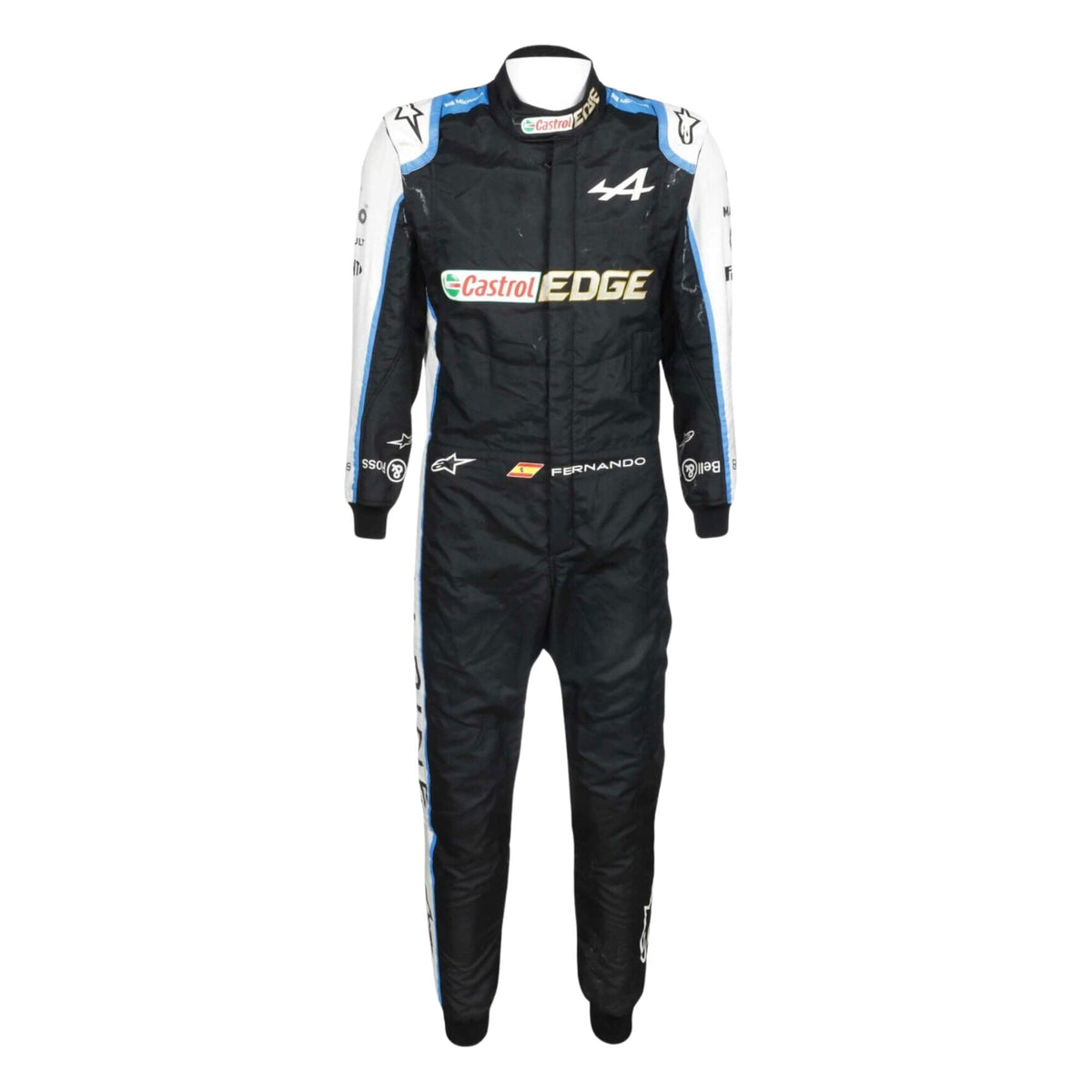 Front View of Esteban Ocon 2021 Castrol F1 racing suit – vibrant design Main image