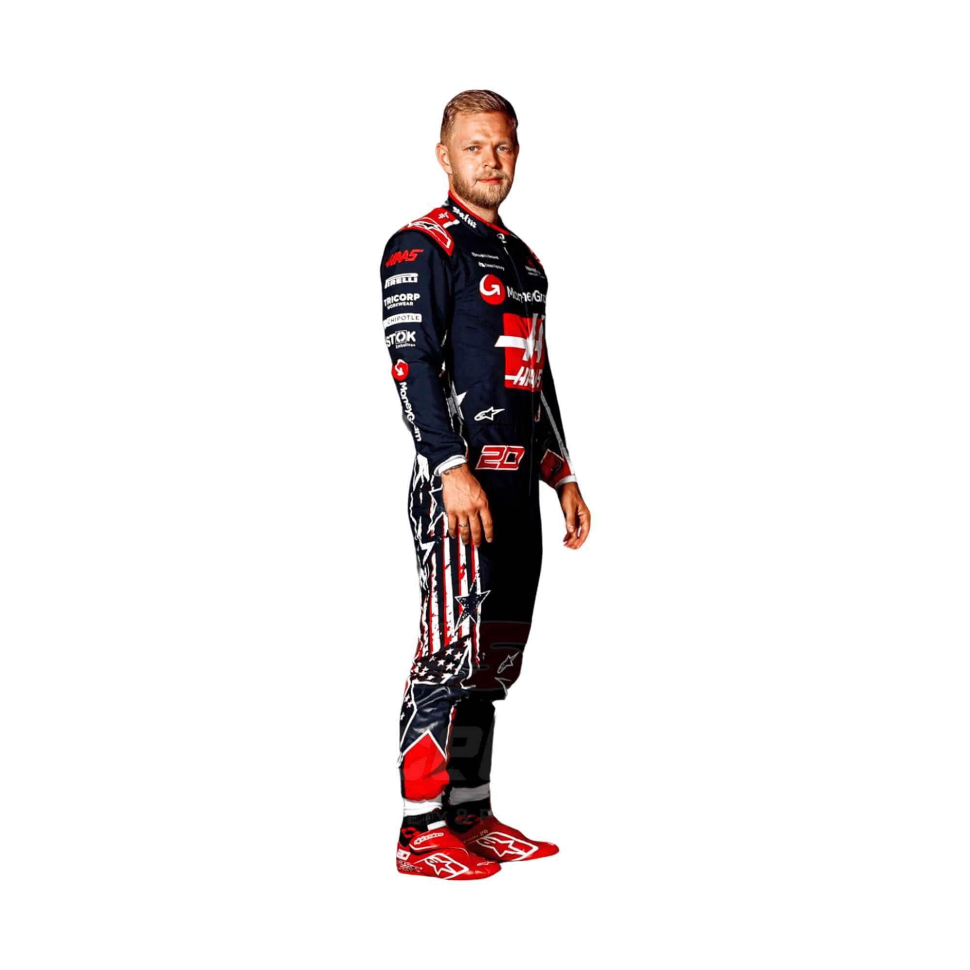 2023 Kevin Magnussen Special Austin US Grand Prix F1 Racing Suit Secondary image