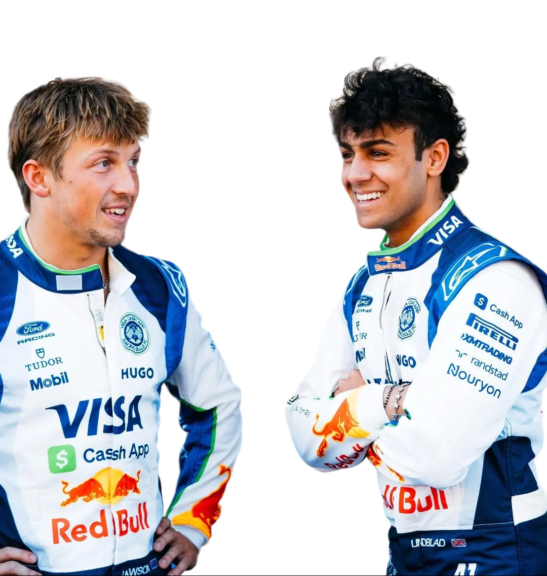 2026 Liam Lawson & Arvid Lindblad Barcelona GP F1 Racing suit Secondary image