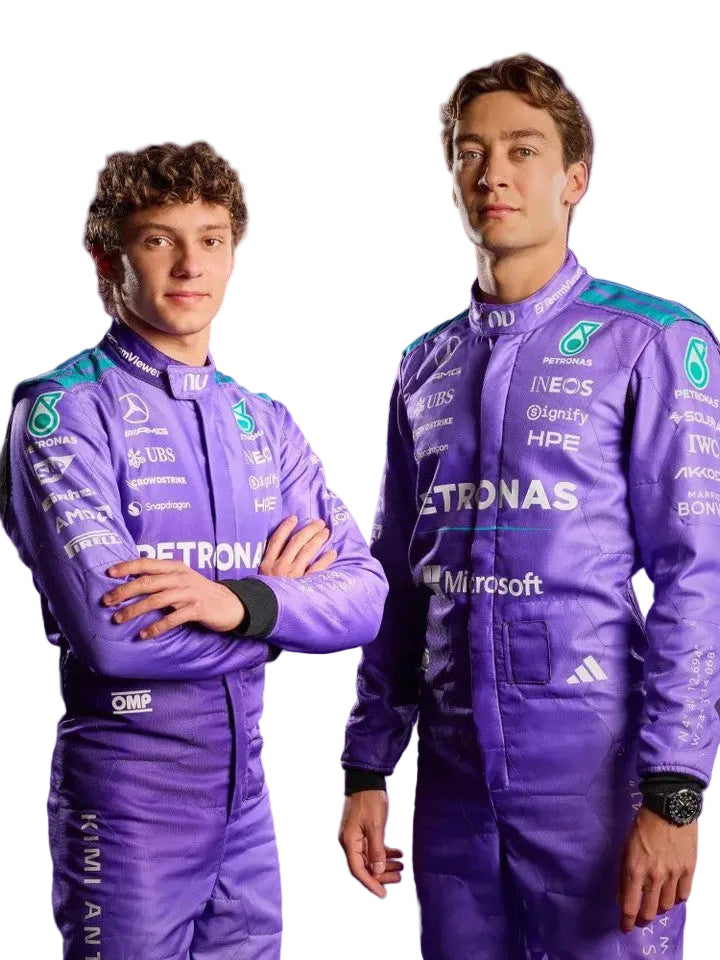 2026 George Russell & Andrea Kimi Antonelli Mercedes Miami GP F1 Racing Suit - Speedxgear