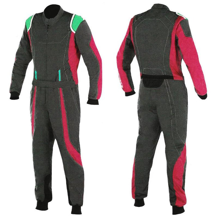 Black / Red Race Suit For Karting Riches Hue