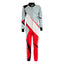 Go-Kart Car Racing Costume - White / Gray / Orange Riches Hue