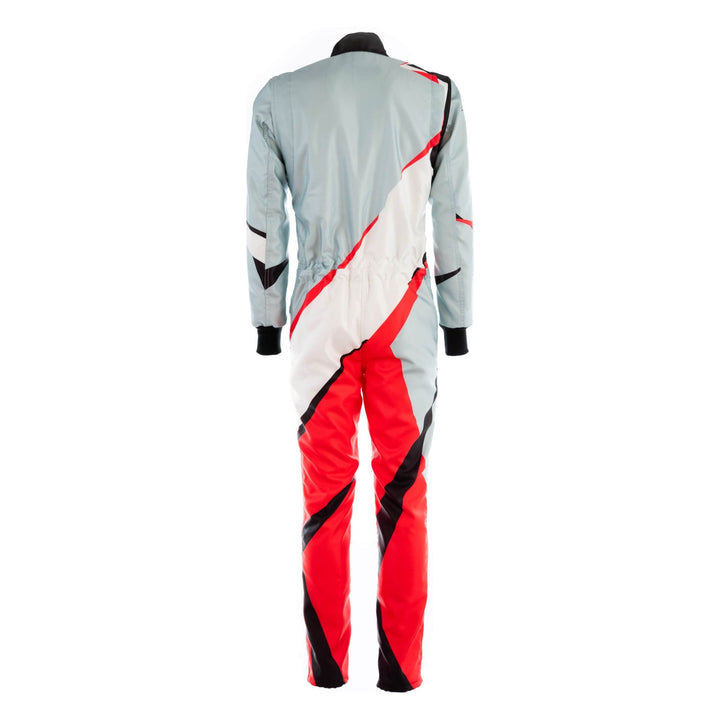 Go-Kart Car Racing Costume - White / Gray / Orange Riches Hue