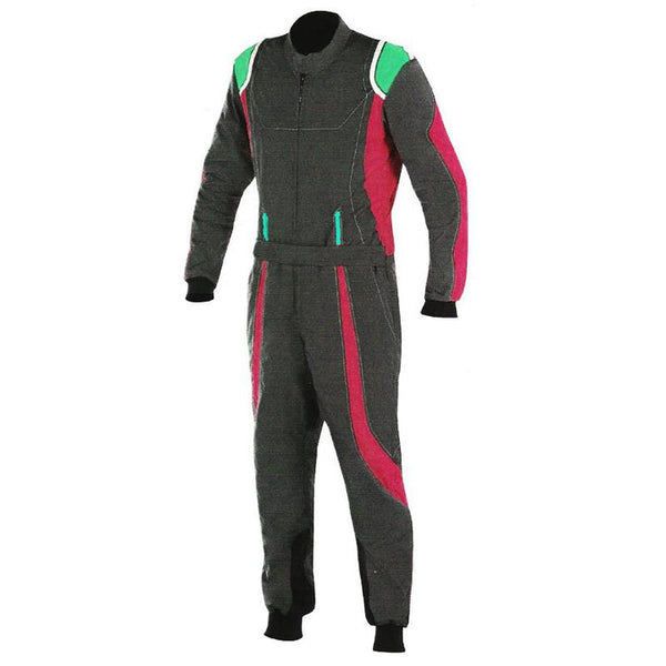 Black / Red Race Suit For Karting Riches Hue