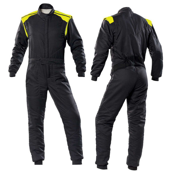 Black Go-Kart Car Driver Race Costume Riches Hue