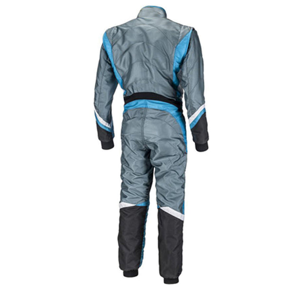 Gray / Blue Go-Kart Driver Race Gear Riches Hue