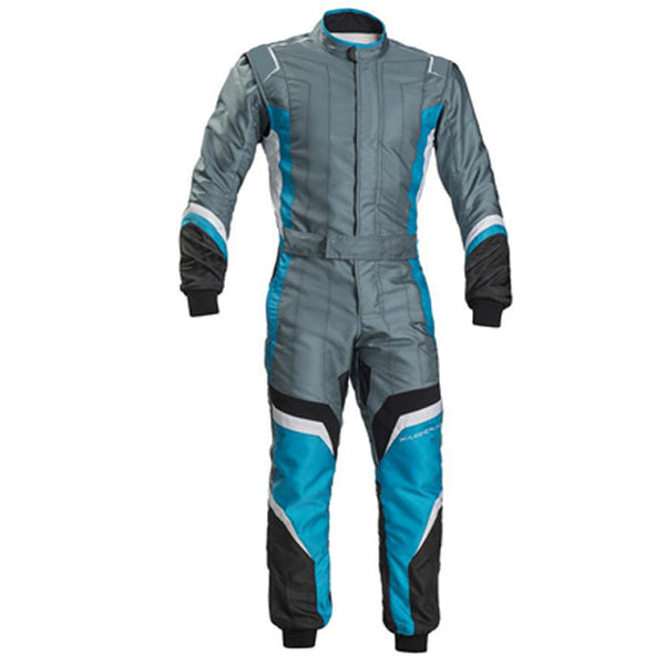 Gray / Blue Go-Kart Driver Race Gear Riches Hue