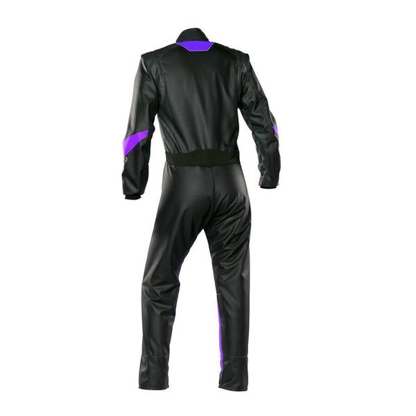 Karting Racing Driver Outfit - Black / Violet Riches Hue