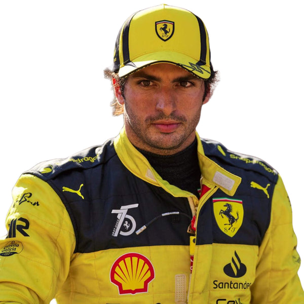 2022 Carlos Sainz 75th Anniversary F1 Racing Suit Riches Hue