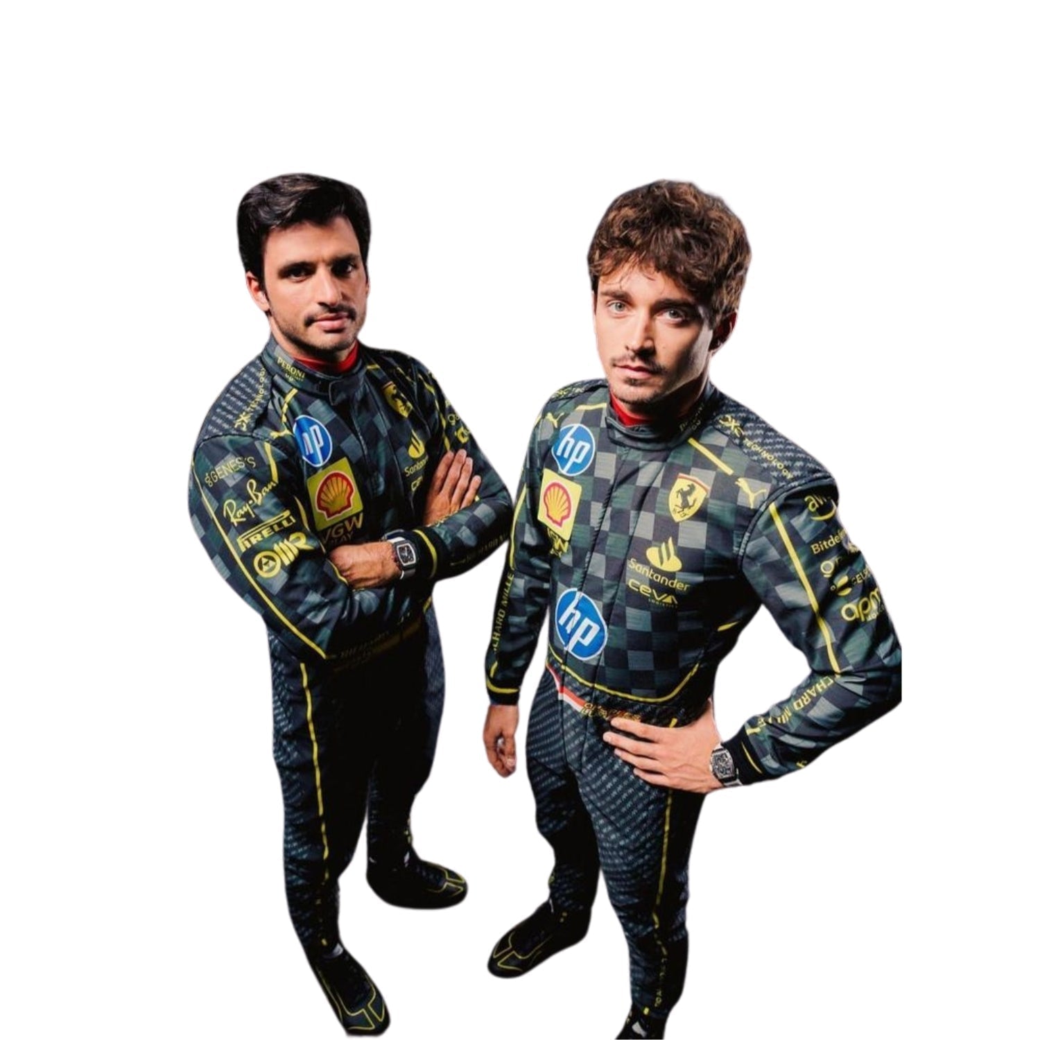 2024 F1 Racing Costume Worn by Charles Leclerc & Carlos Sainz Jr. – HP Italy GP Secondary image