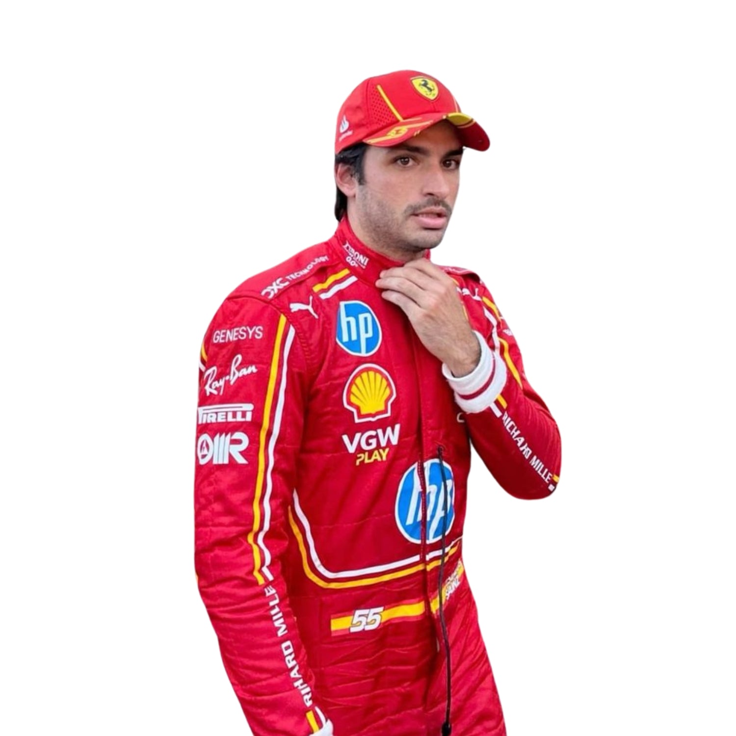 2024 Carlos Sainz Jr Monaco GP HP F1 Racing Suit Secondary image