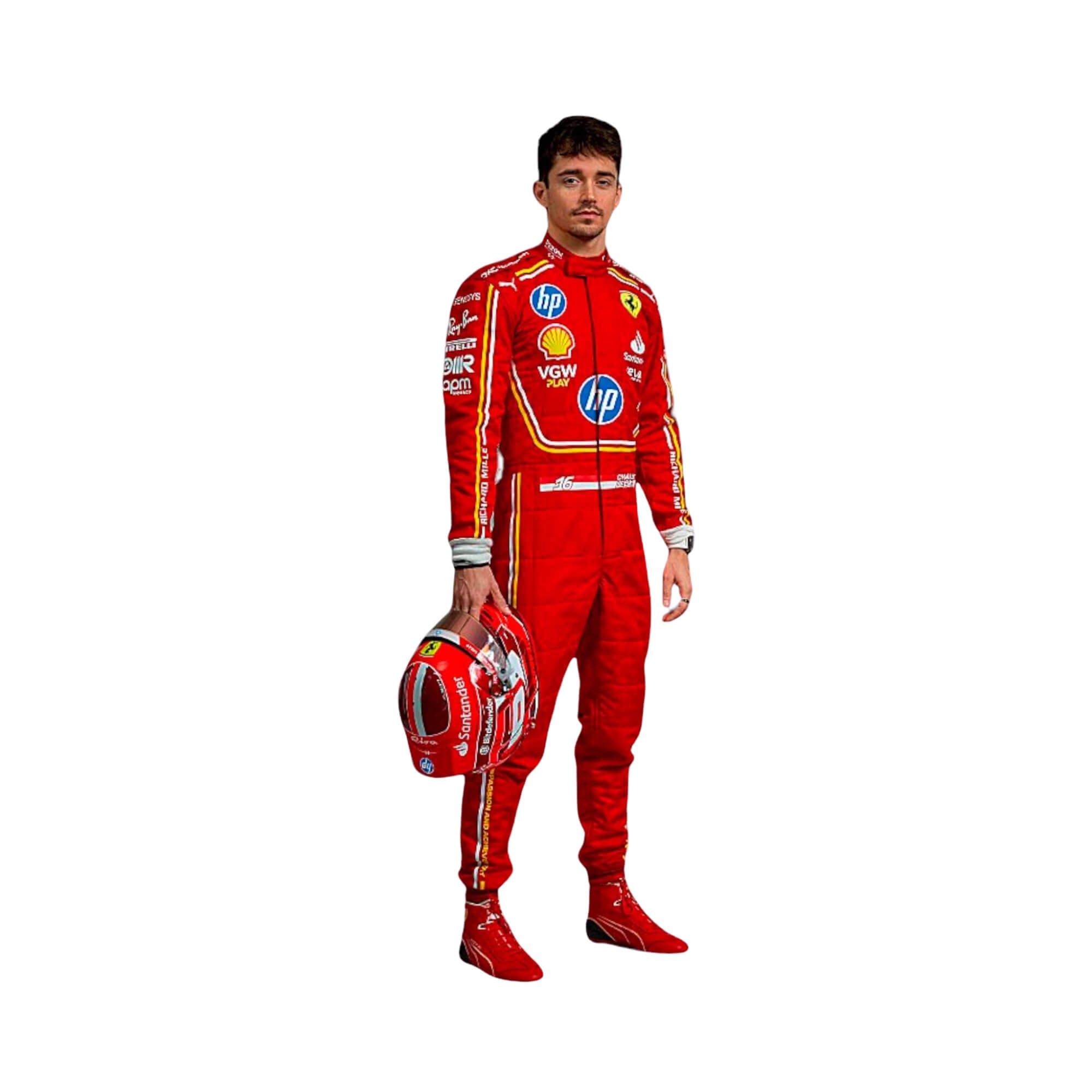 2024 Charles Leclerc Hp Monaco GP F1 Racing Suit Secondary image