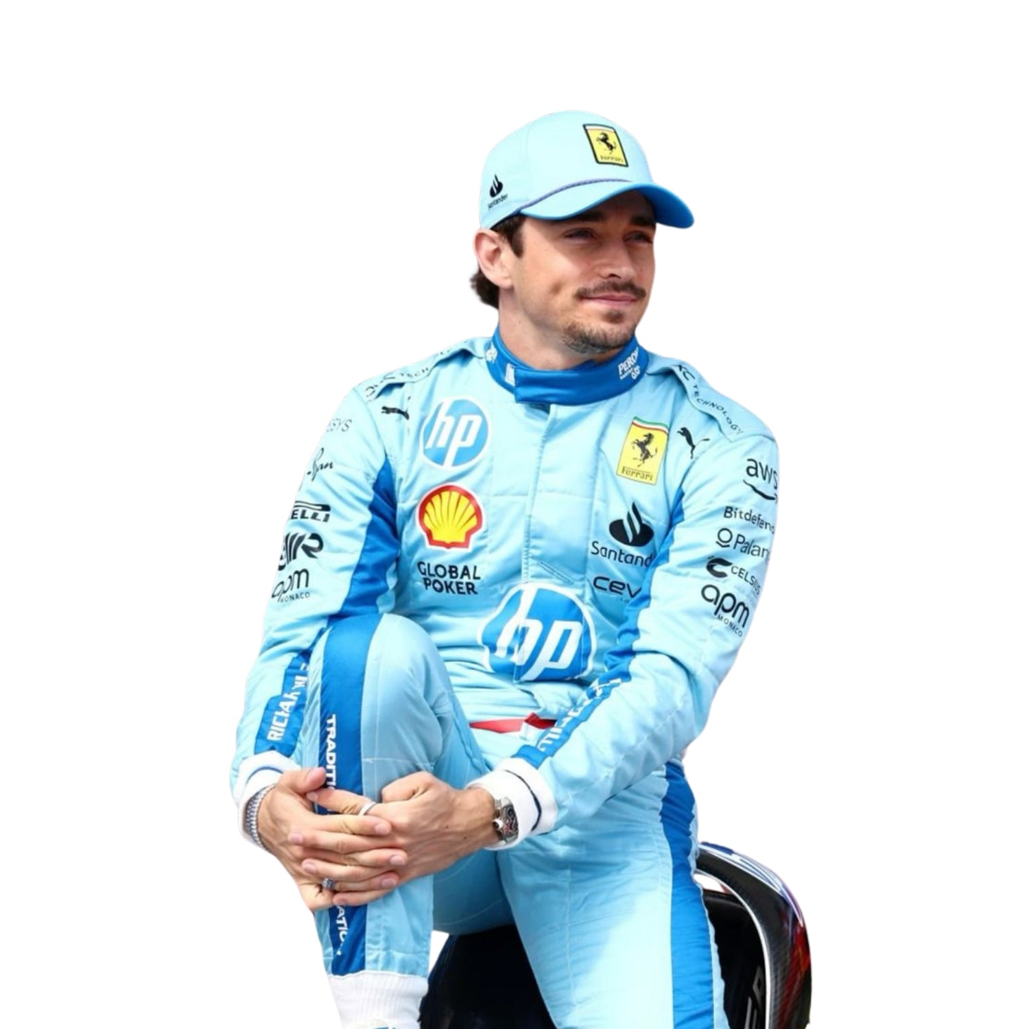 2024 Charles Leclerc Miami Grand Prix F1 Racing Suit Secondary image