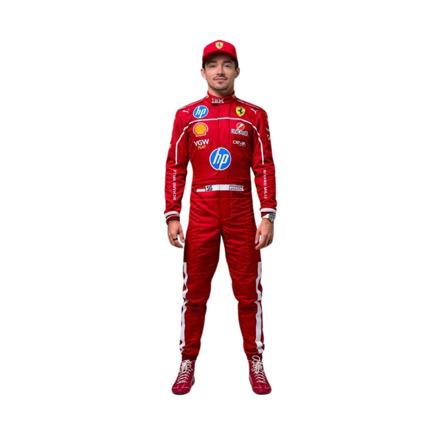 2025 F1 Racing Costume Worn by Charles Leclerc & Lewis Hamilton Secondary image