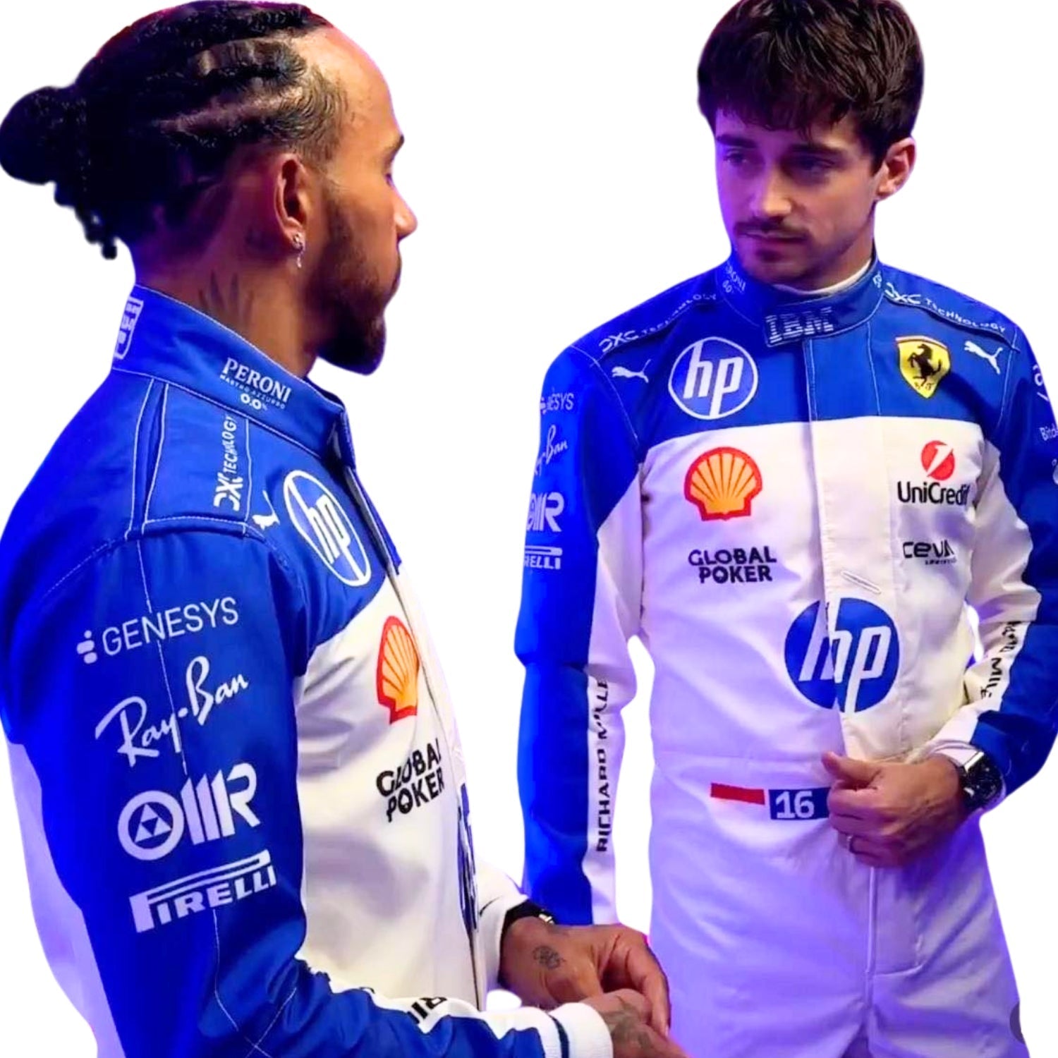 2025 F1 Racing Costume Worn by Charles Leclerc & Lewis Hamilton - Miami GP Secondary image