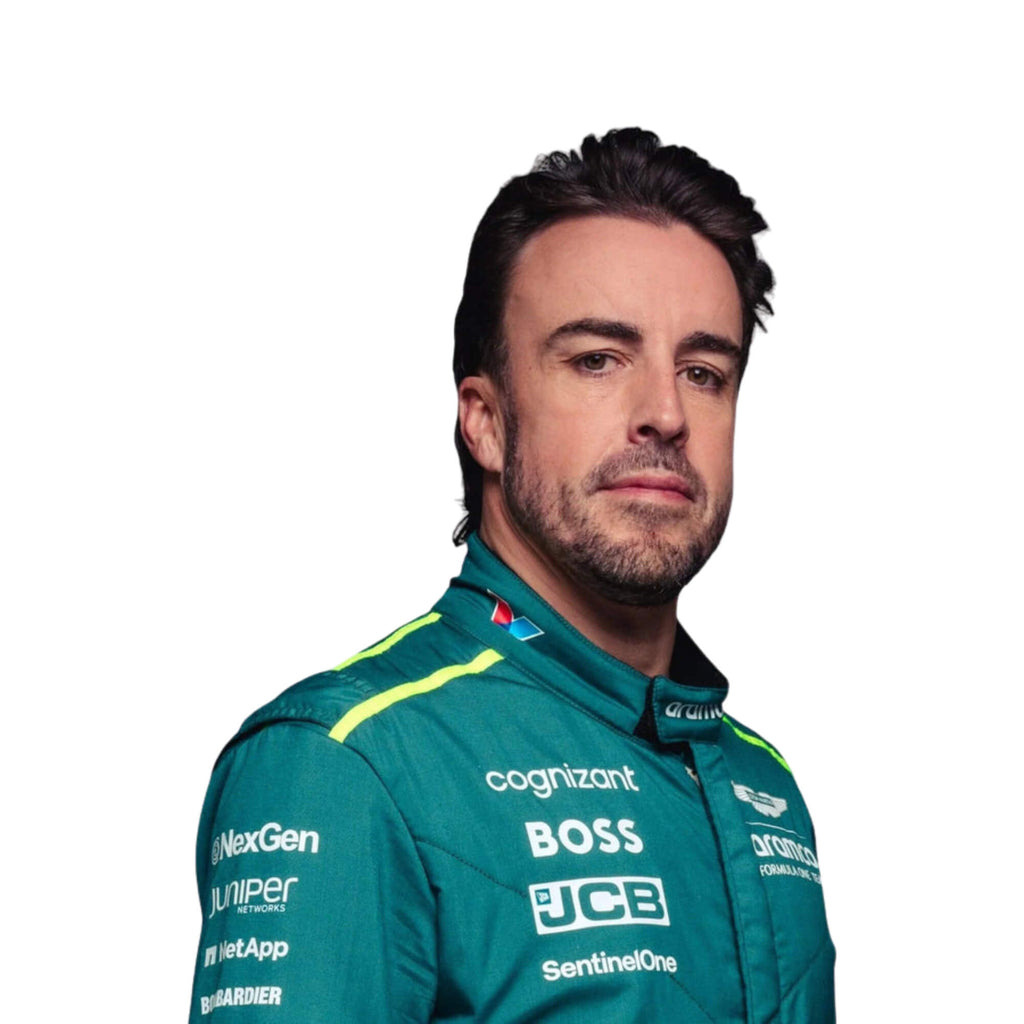 2024 F1 Racing Costume Worn by Fernando Alonso & Lance Stroll Riches Hue