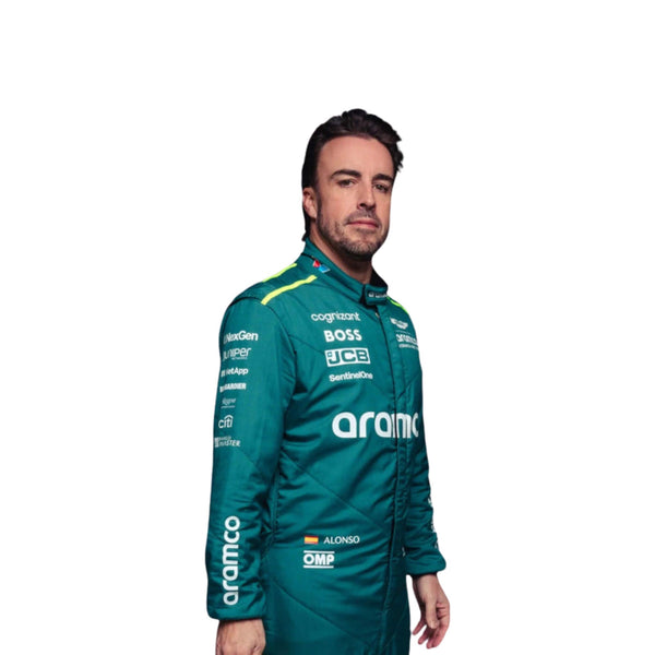 2024 F1 Racing Costume Worn by Fernando Alonso & Lance Stroll Riches Hue