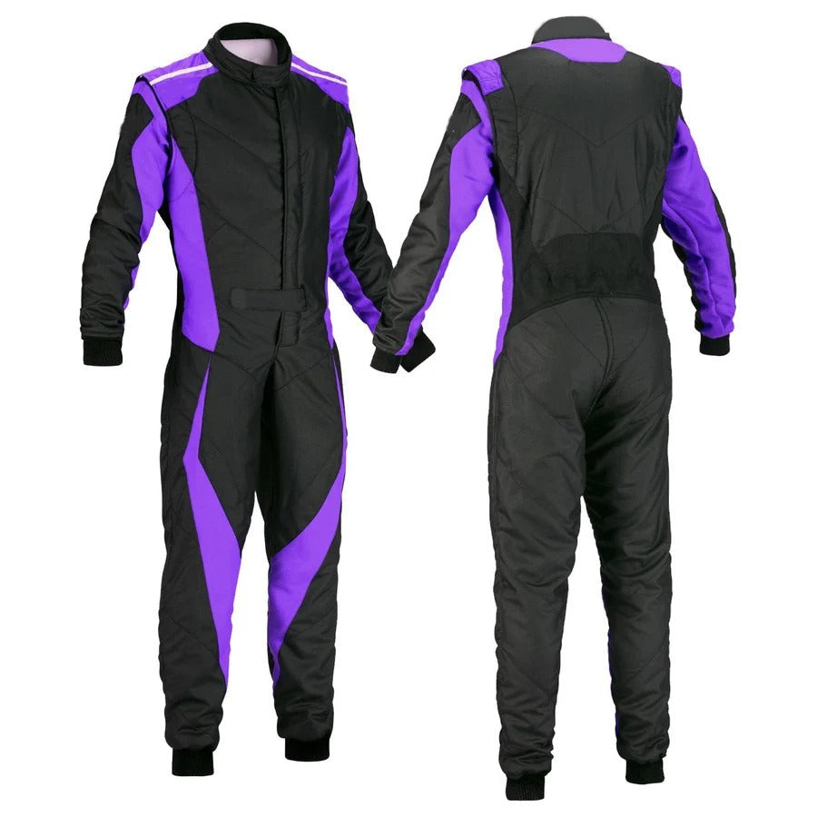 Black & Violet Custom Go Kart Racing Suit Riches Hue Main image