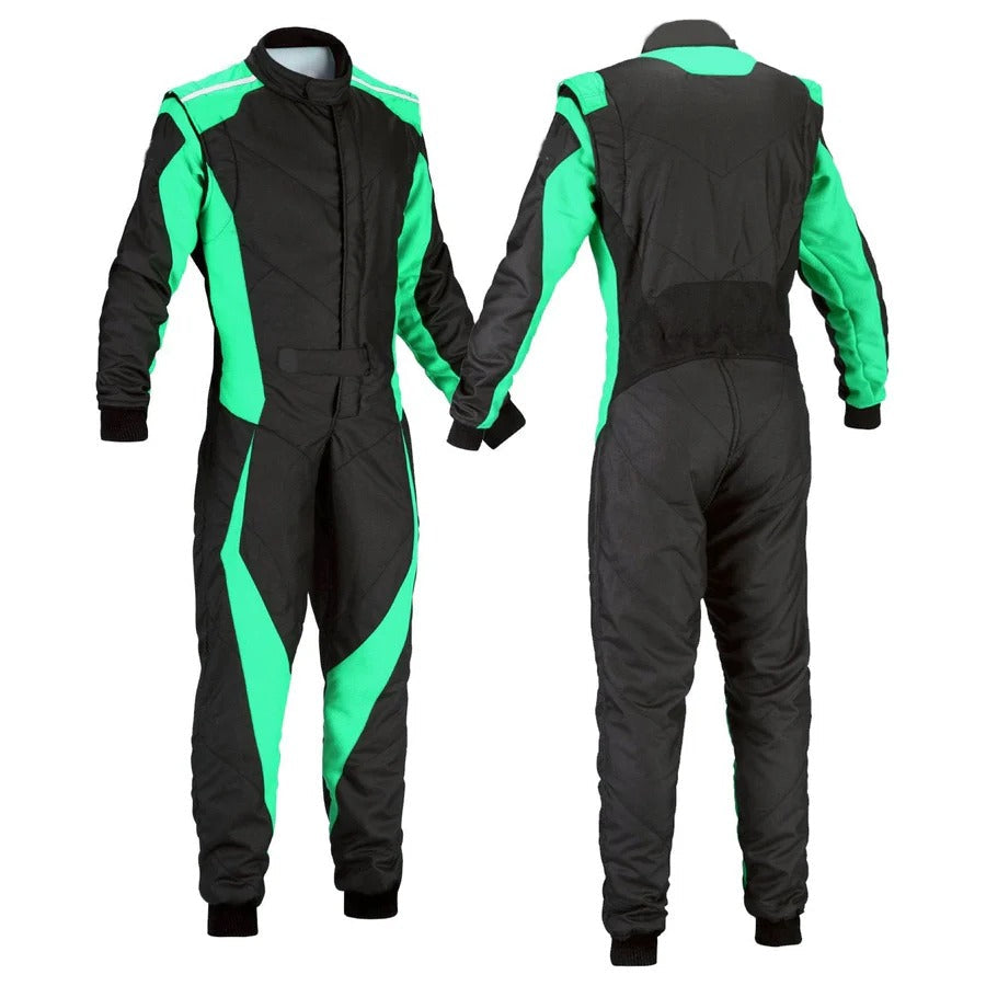 Black / Teal Go-Kart Car Racing Costume Riches Hue Main image