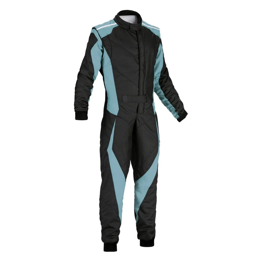 Plain Black & Blue Go Kart Racing Costume Secondary image