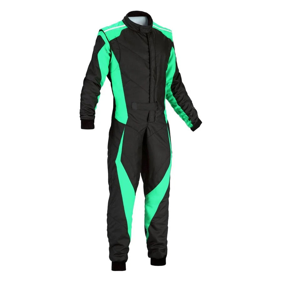 Black / Teal Custom Go-Kart Racing Suit Secondary image
