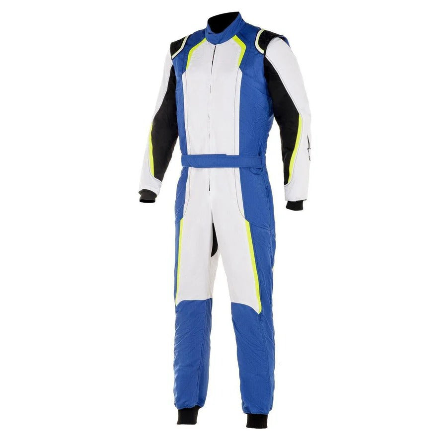 Karting Racing Driver Suit - White / Royal Blue Secondary image