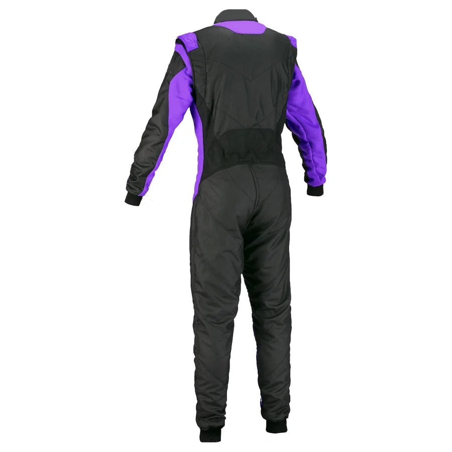 Black & Violet Custom Go Kart Racing Suit Riches Hue