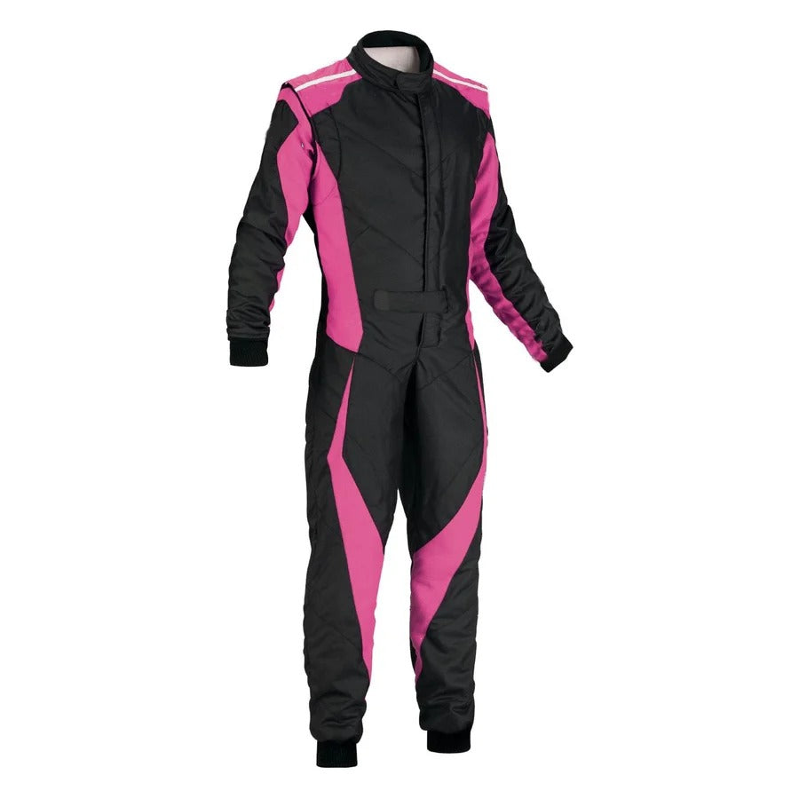 Plain Black & Pink Go Kart Racing Suit Riches Hue