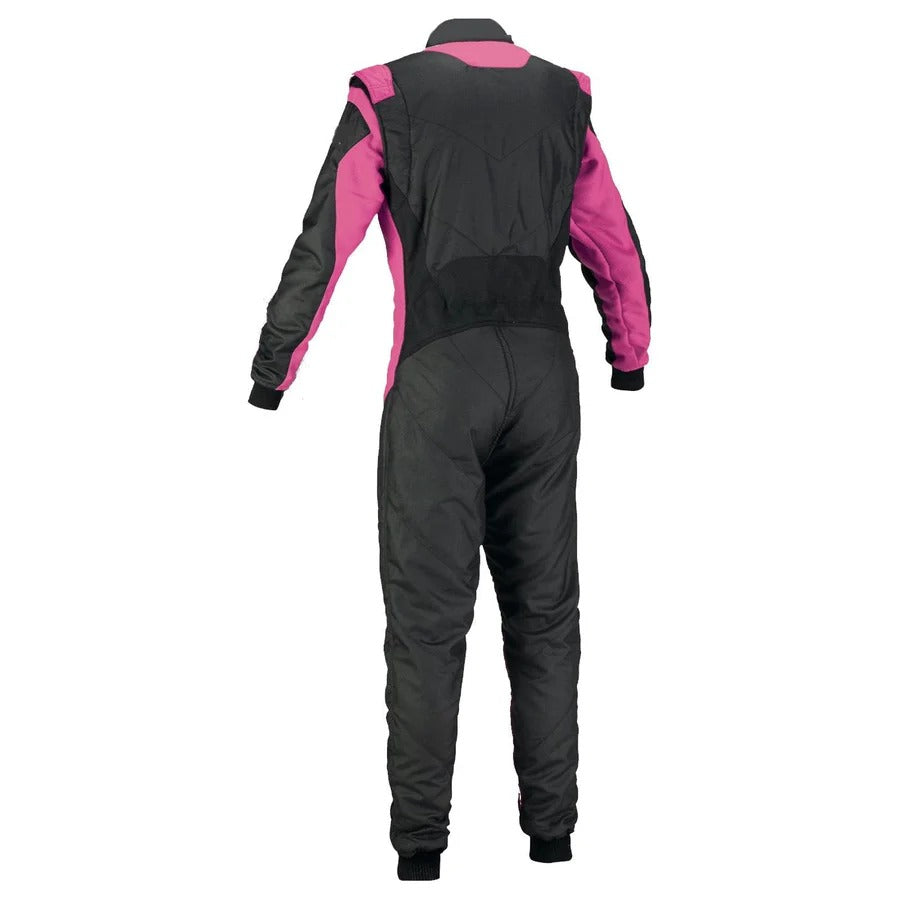 Plain Black & Pink Go Kart Racing Suit Riches Hue