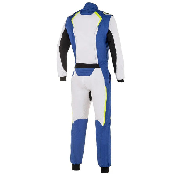 Karting Racing Driver Suit - White / Royal Blue Riches Hue