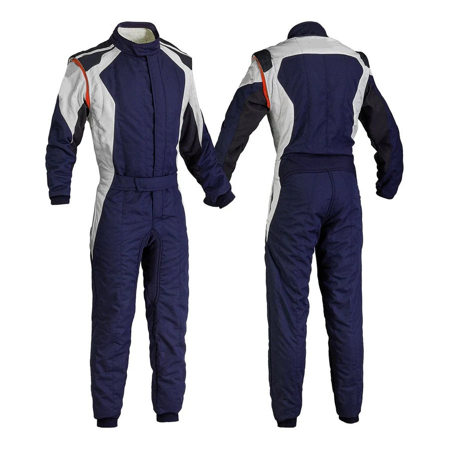 Go-Kart Driver Racing Gear - Navy / White Riches Hue