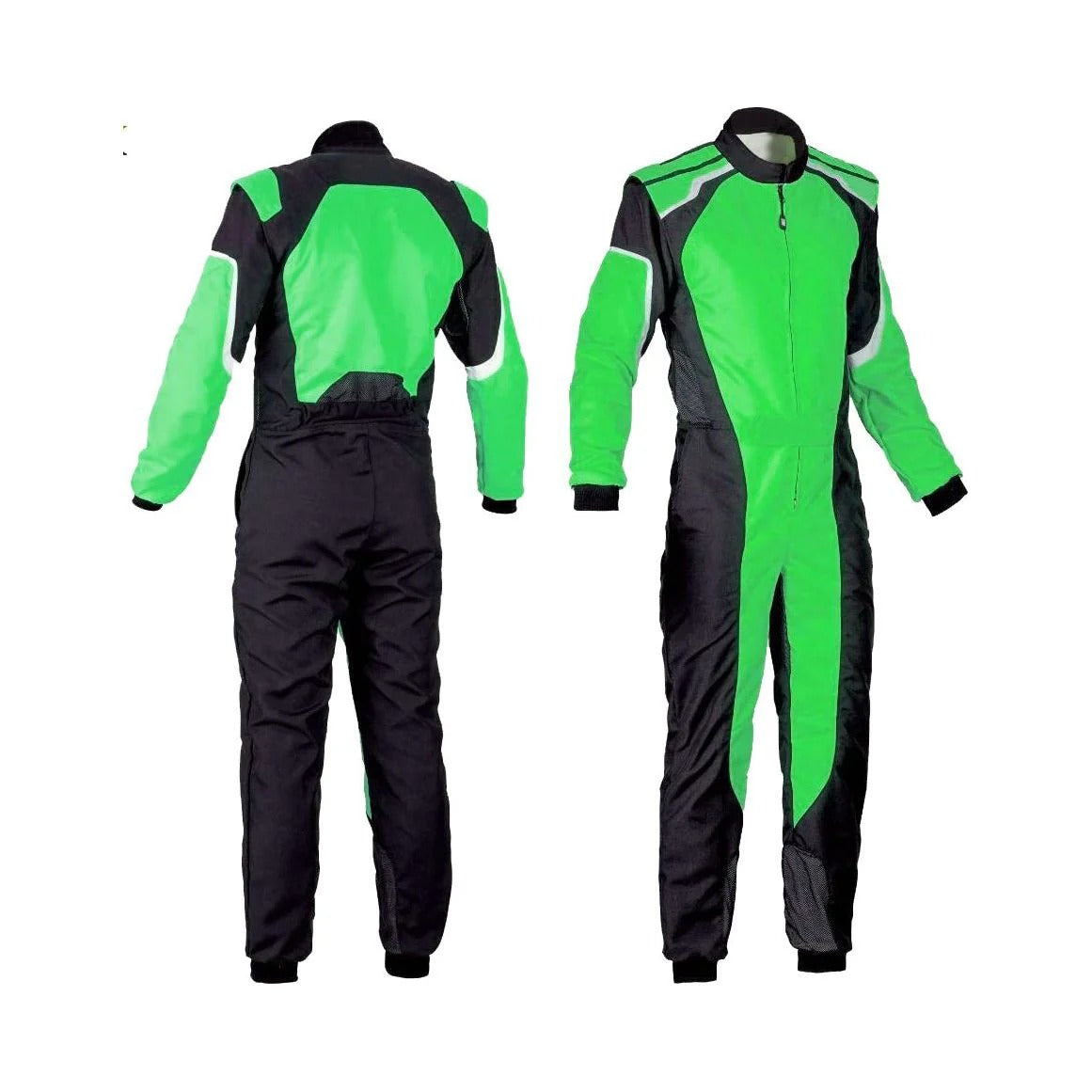 Plain Green Go Kart Racing Suit Riches Hue