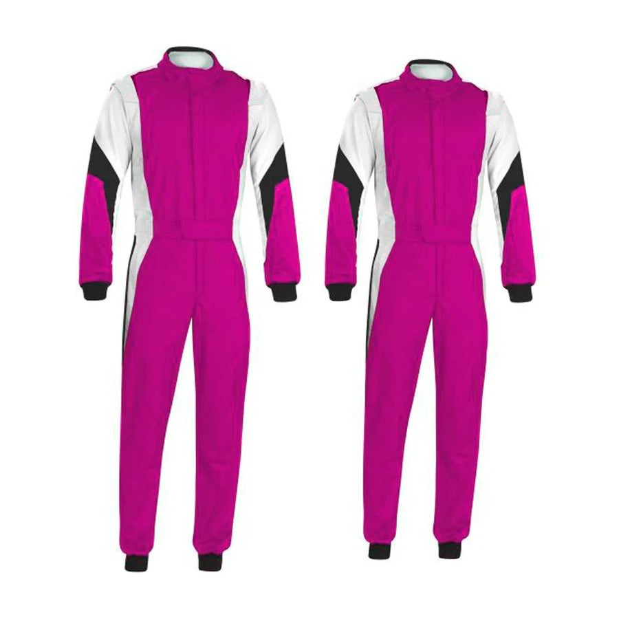 Pink / White Go-Kart Race Cordura One Piece suit Riches Hue